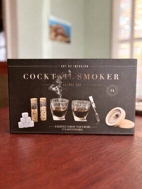 NWT Art by Infusion 14 Piece Cocktail Smoker Deluxe Kit with 2 Glasses